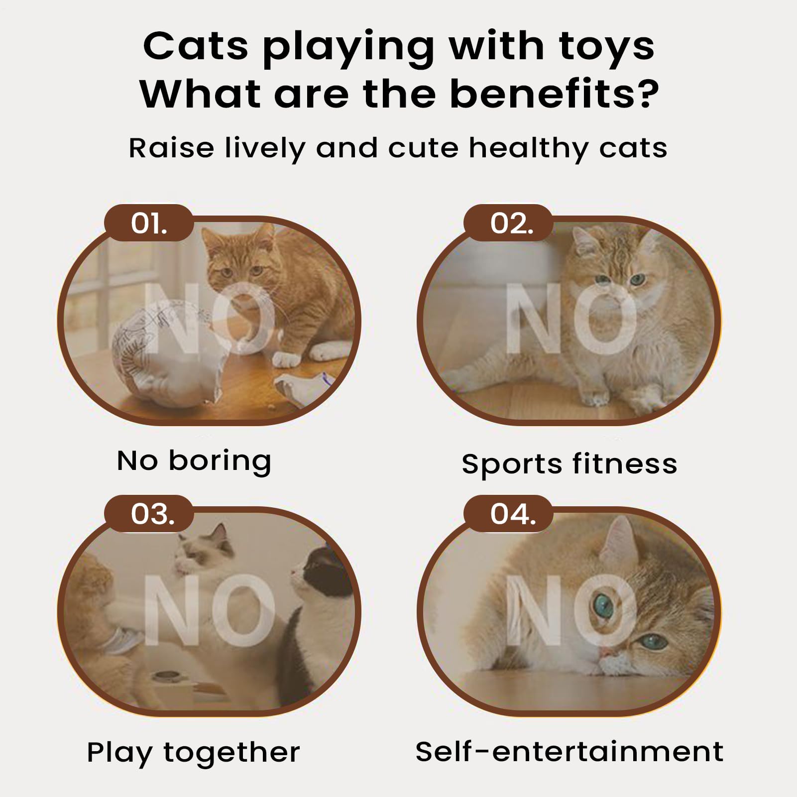 pour Chat – Interactive, Souris en Peluche pour Chats, engageant Le Plaisir de rebondir, favorise l'exercice de Stimulation mentale, Meilleurs Accessoires de Jeu pour Animaux de