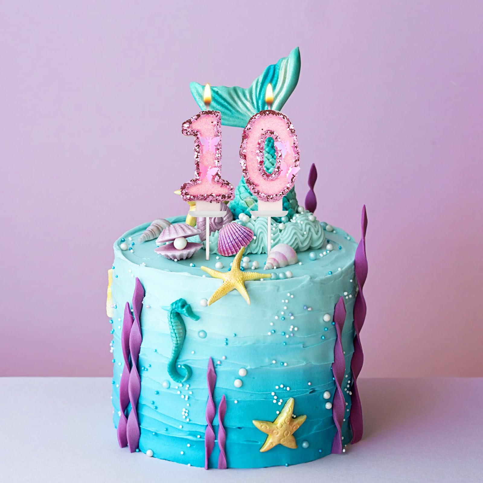 Candeline 30 Anni 18 Anno Candele Di Compleanno Numero 18 Candela Glitter  Farfalla Candela Com Farfalle, image size:1600x1600