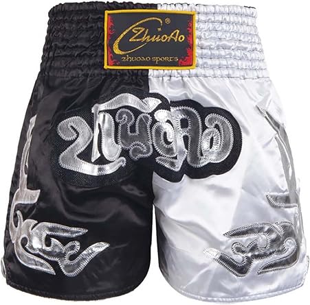 Short De Boxe Enfant Kaerm - Muay Thaï, MMA, Fitness, Tailles 5-16 Ans, élastique Ceinture