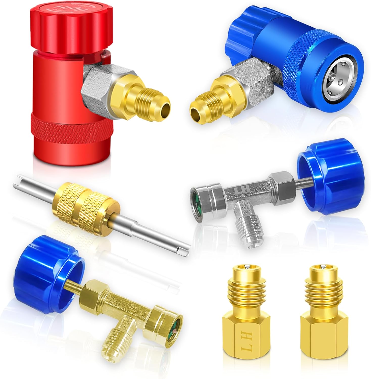 Boltigen R1234yf Adapter Kit, R1234yf Quick Couplers Set