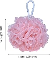 Vista 4 de Mesh Pouf Bath Sponge Exfoliating Shower Ball Pom Cleaning Accessory