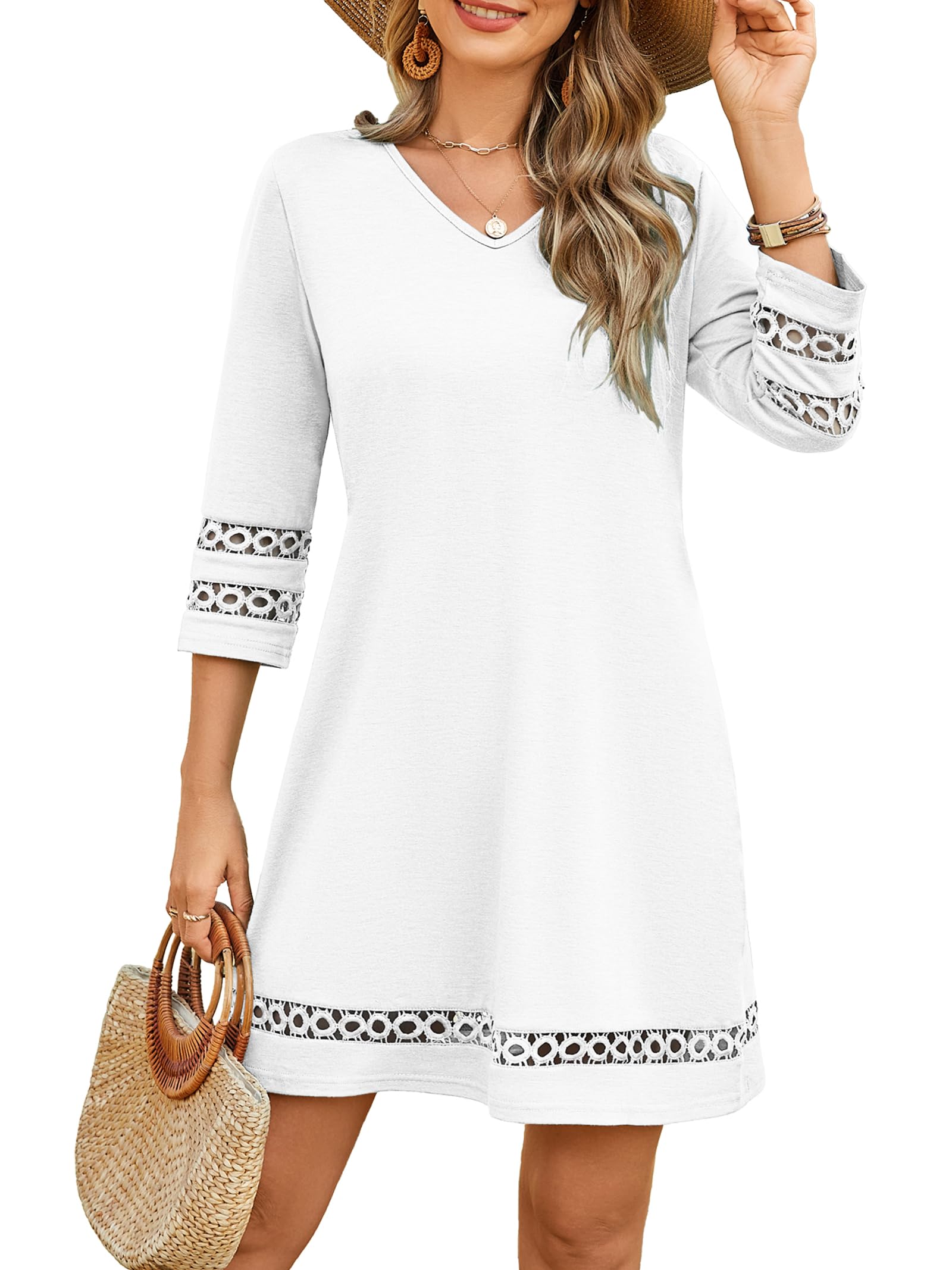 Swimsuit Coverup for Women Bathing Suit Cover Up Summer Casual Beach Dress Shirts