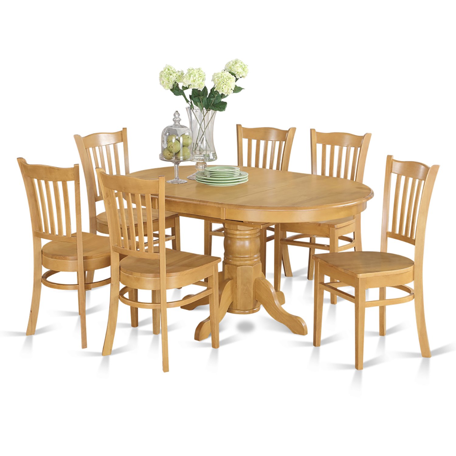 East West Furniture set 6 Fantastic wood dining chairs A