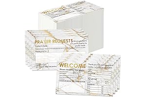 Elegant Marble Visitor Welcome Packets for Welcoming Congregations