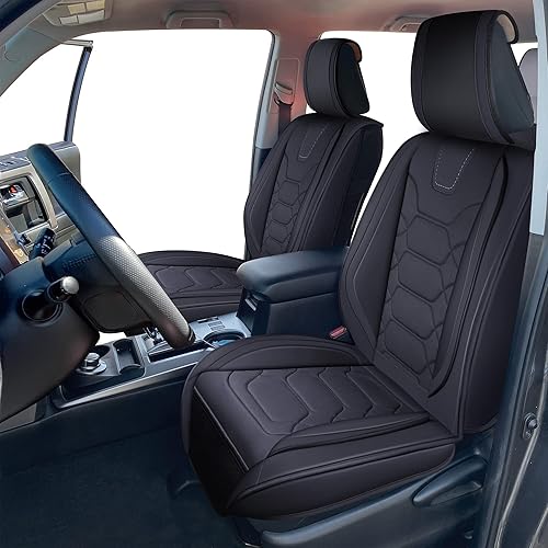 Miniatura 3 de OASIS AUTO Dodge Ram Accessories Fundas de asiento 2009-2025 de cuero de ajuste personalizado para camión, cojín 1500-2500-3500 Crew Double Super