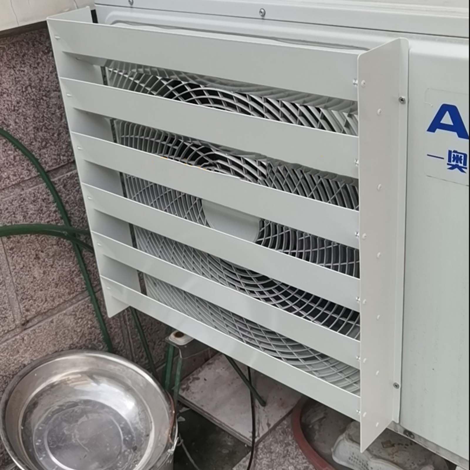 Deflettori della Presa d'Aria della Copertura del Condizionatore d'Aria，Copertura Universale per unità Ca Esterna Deflettore Anti-Colpo Diretto, Defender per Pompa di Calore con Condensatore Ca