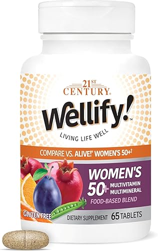 21st Century Wellify - Multivitaminas con minerales para mujer, más de 50 unidades, 65 unidades (22460)