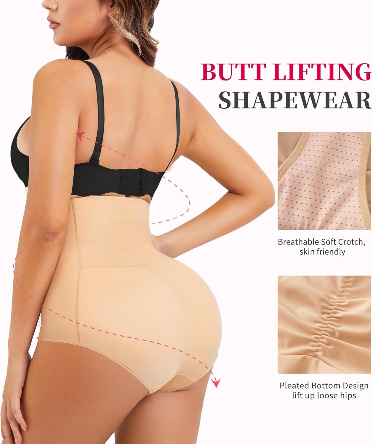 Gotoly Women Butt Lifter Shapewear Panties Waist Trainer Body Shaper Hi-Waist Tummy Control Slim Smooth Panty - Image 4