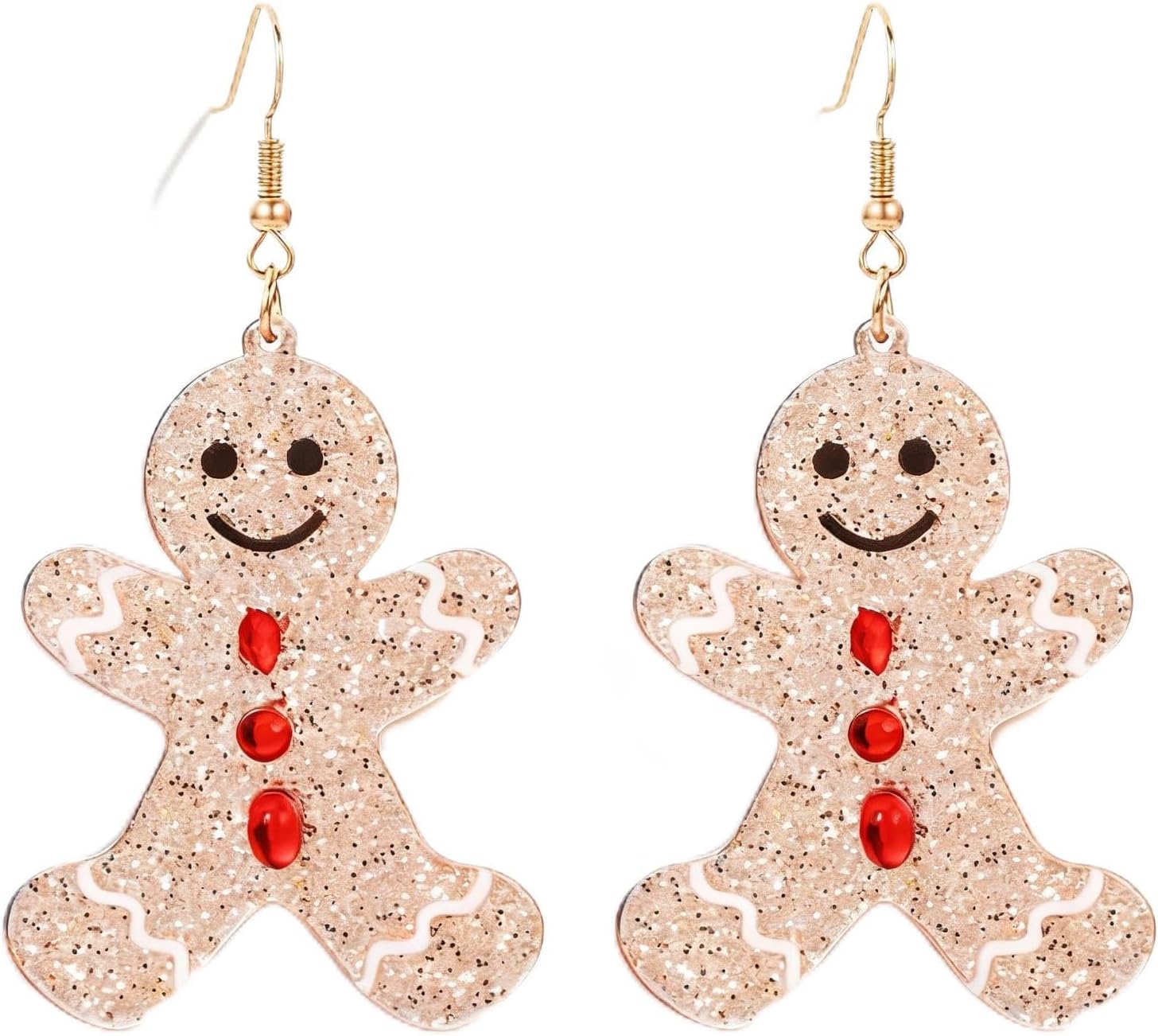 Gingerbread Earrings for Women Christmas Earrings Xmas Dangle Drop Earrings Holiday Earrings Christmas Gifts for Teens Girls Festival Birthday Party