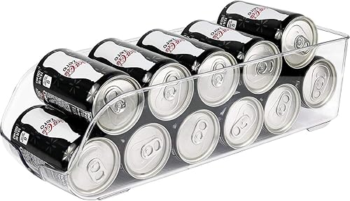 TAVERNIT - Dispensador de contenedores de plástico para refrigerador, organizador de refrigerador, cajón extraíble