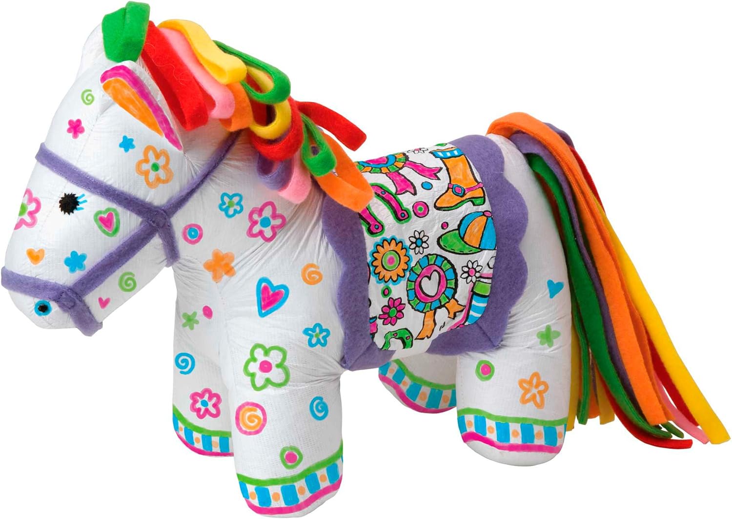 Alex Craft Color and Cuddle Washable Pony Kids Art and Craft Activity