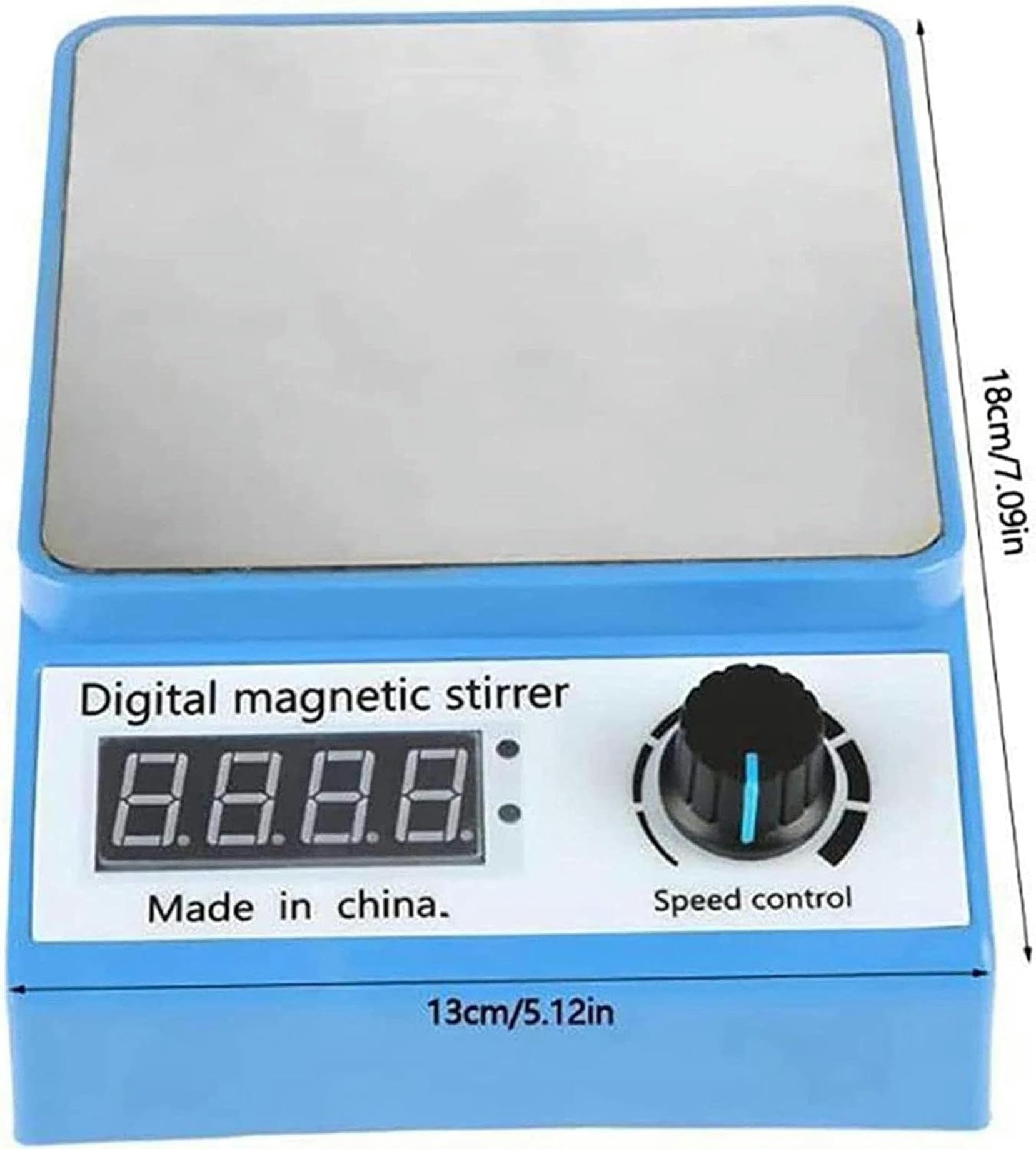 Agitador magnético de 3000 RPM, máquina agitadora de laboratorio digital con capacidad de 3000 ml y barra de agitación para investigación y experimentos en el aula