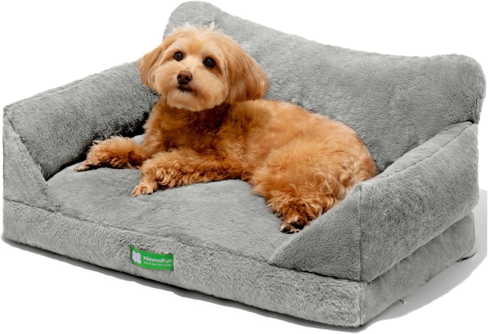 Hollypet Fluffy Plush Dog Cat Pet Couch Soft Calming Sofa