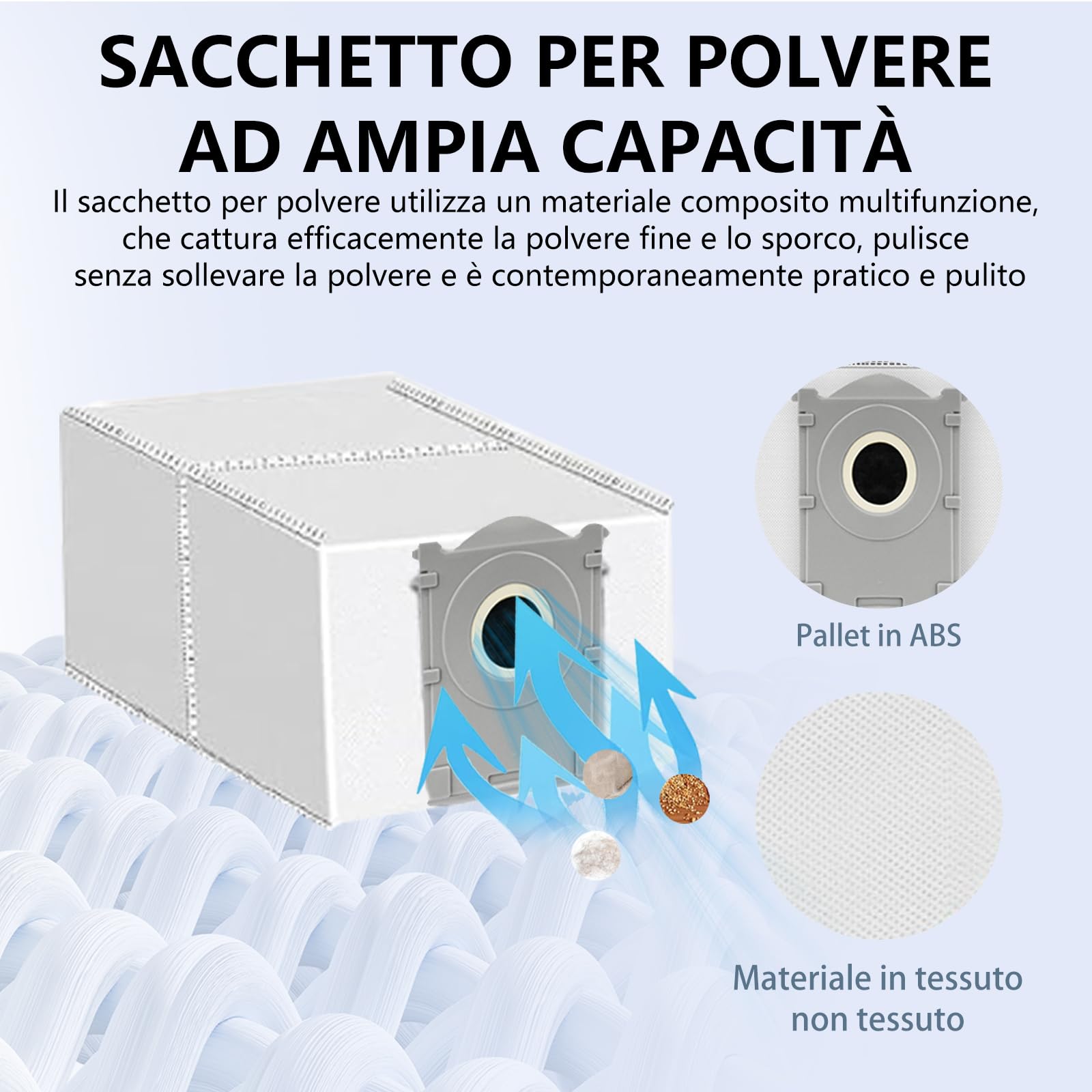 Accessori da 21 Pezzi per Ecovacs Deebot T50 Pro Omni Gen2, T50 Omni, T50 Omni Gen2, T50 Pro Omni, T50 Pro Aspiratore Pezzo di Ricambio, T50 Set di Accessori