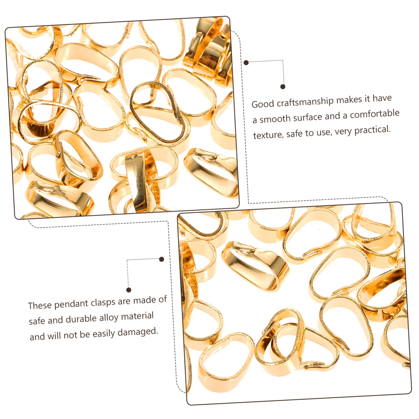 NUOBESTY 500stücke Anhänger Verschlüsse Diy Schmuckherstellung Kettenverschluss Für Halsketten Armbänder Leicht Und Langlebig Für Kreative Bastelprojekte Und Schmuckzubehör