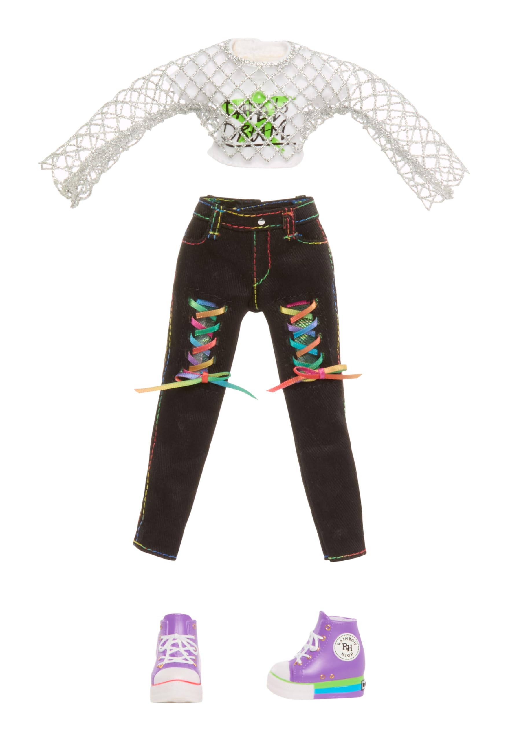 Rainbow High Style Icons Jade – 28 cm Modepuppe mit Langem, Kämmbarem Haar, Zweitem Outfit, Passender Tasche und einem Zweiten Paar Schuhe, Beweglich mit 13 Gelenkpunkten