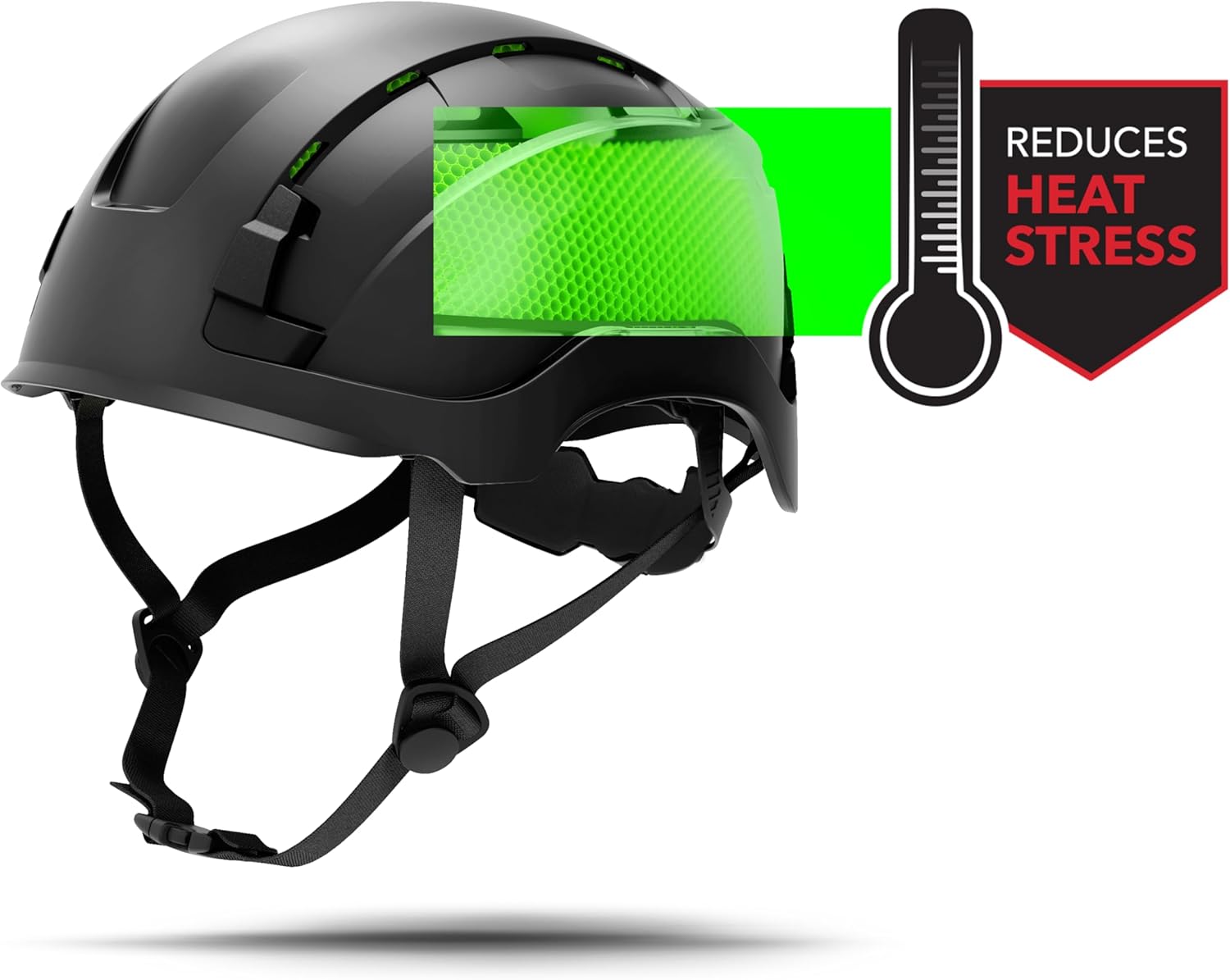 GE Safety Helmet: ANSI Type 2, Advanced Impact Technology, Ultra Comfortable Memory Foam, Heat Stress Reduction, Compatible with Accessories, Class C (Vented) & Class E (Non-Vented) OSHA Approved - Image 3