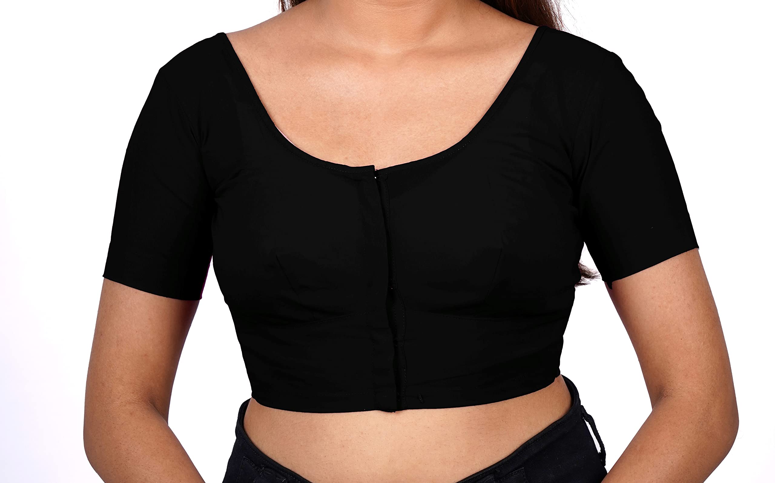 A&S SHORT SLEEVE TENT LINE BLOUSE 【 美品 】 Buy BB Women's Cotton Readymade 2by2 Stitched Short Sleeves Saree