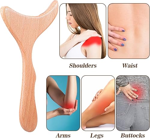 Miniatura 7 de Wood Therapy Massage Tools Wooden Lymphatic Drainage Massager Cellulite Remover Body Sculpting Tool for Maderoterapy Gua Sha Muscle Release