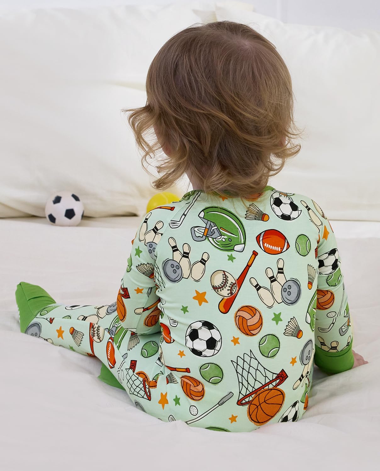 babee Reshinee Bamboo Viscose Baby Convertible Footie Pajama, Zipper Pajamas for Baby Boys & Girls, Sleep & Play Footed