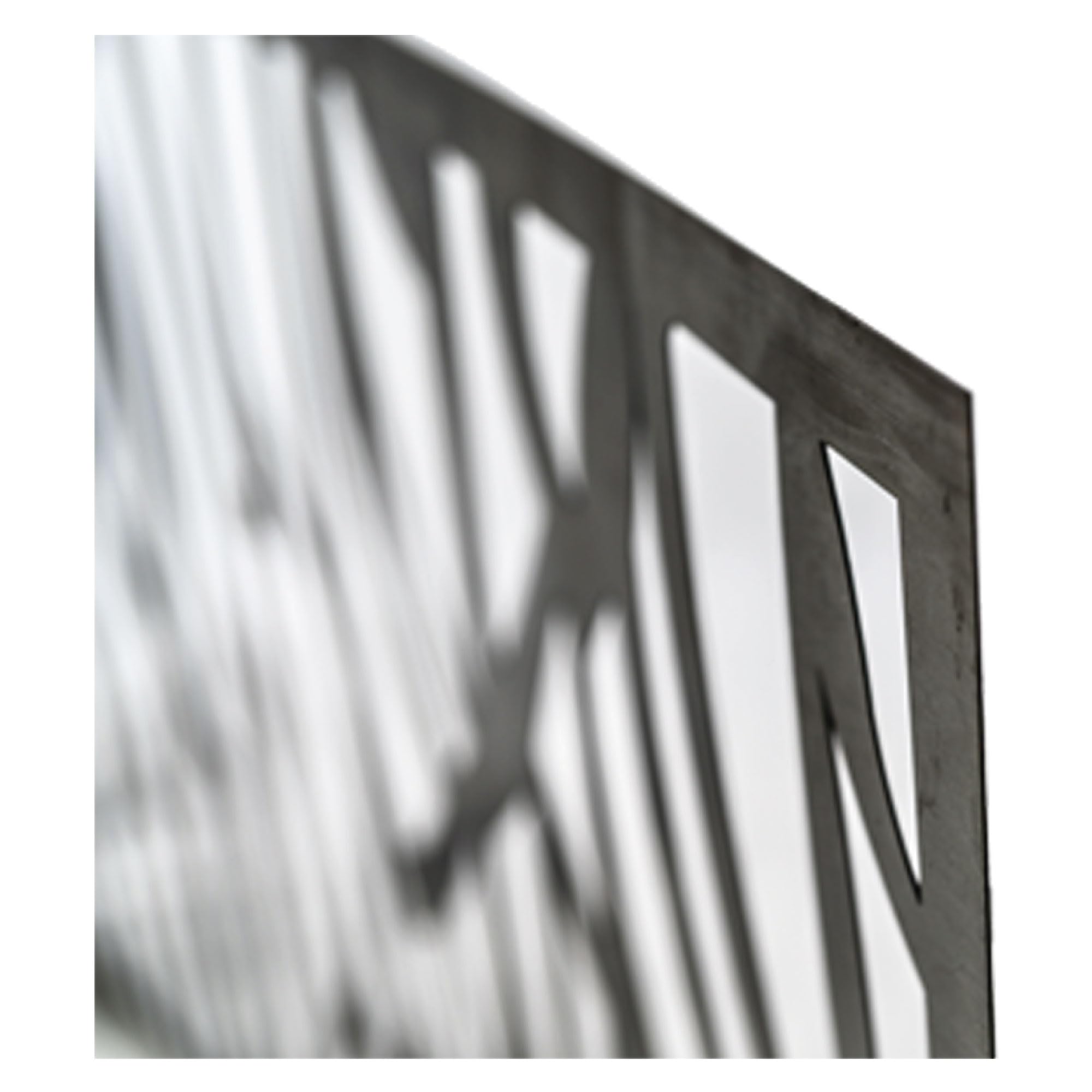 Chapa Perforada Decorativa de Hierro | Panel Metálico Hierro en Crudo | 2000x1000 mm | Ideal para Decoración de exteriores | Vallas, Celosías, Paredes, Balcones, Jardines | Mod. 31