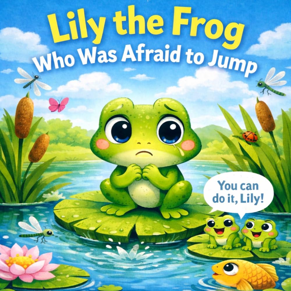 Lily the Frog who was afraid to jump: A Gentle Story About Courage, Overcoming Fear, and Trying Something New