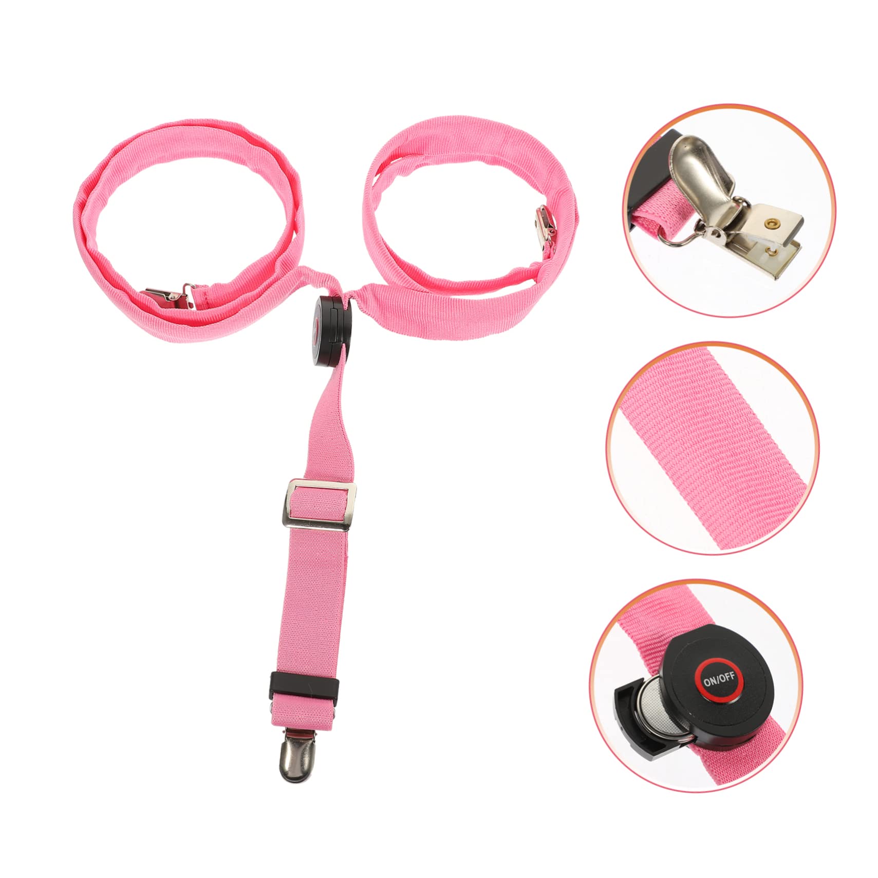 GALPADA 4pièces Led Pantalon Bretelles Lumineuses Pour Hommes Et Femmes Accessoires De Mode Pour Shorts Et Jeans Ajustables Et Confortables Idéaux Pour Fêtes Et Concerts