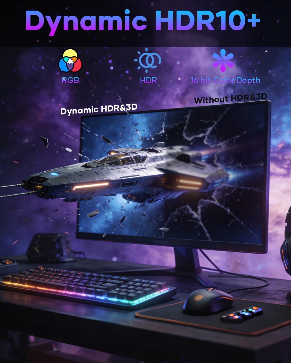 Câble DisplayPort 2.1 16K 3M, Câble DP vers DP Supporte 16K@30Hz 8K@240Hz 4K@240Hz, 80Gbps, HDCP 2.3, HDR DSC 1.2a MST FreeSync G-Sync pour TV PC Carte Graphique Moniteur