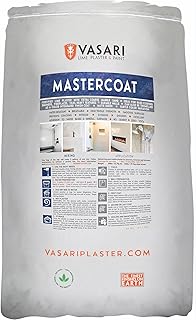 Vasari Lime Plaster & Paint | Mastercoat (Fortified Coarse Sand Plaster) | Base-Coat Where Durable Surfaces are Required | Made from Natural Lime and Powdered Marble | Dry Mix