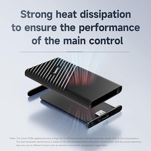 Miniatura 5 de fanxiang SSD externo de 2 TB portátil, hasta 2000 MBs, unidad externa de estado sólido USB C, disco duro externo, USB 3.2 Gen2* 2 Type-C SSD para