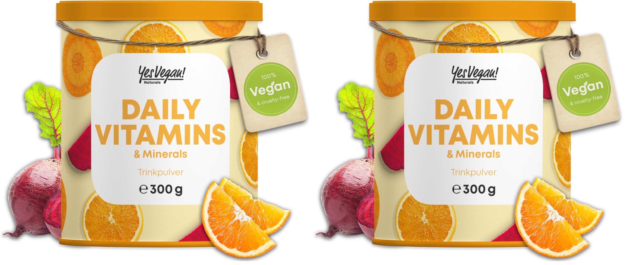 Multivitamin A-Z & Mikronährstoffe Trinkpulver (30 Portionen - Tropical Flavor) Daily Vitamins Pulver mit Vitamin A, C, D3, E, K2, B1, B2, B5, B6, B12, Magnesium, Immunsystem stärken (Packung mit 2)