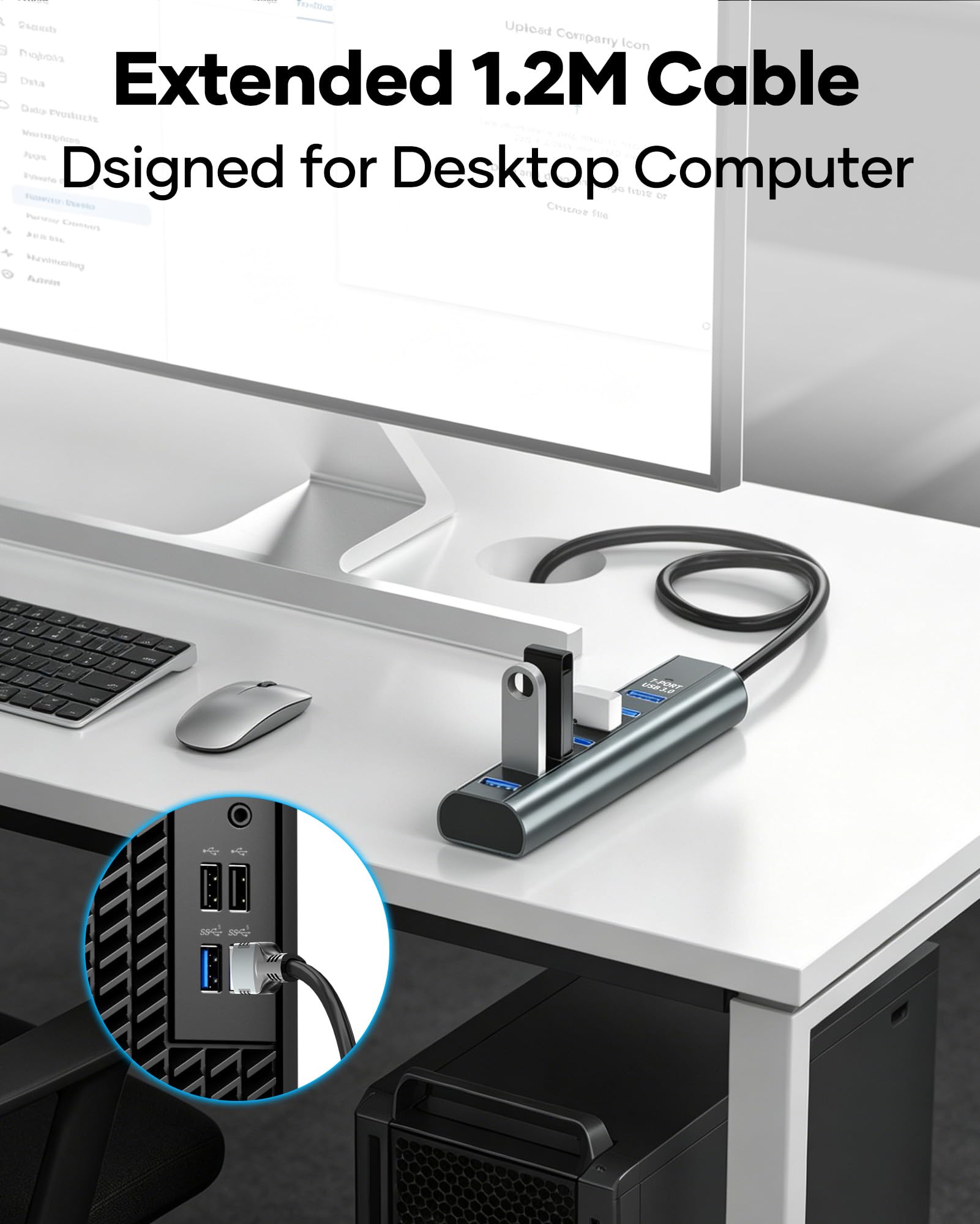 7-portowy hub USB