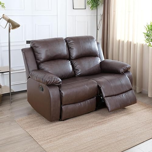 Miniatura 29 de A Ainehome Juego de sofá reclinable de lujo para sala de estar, juego de sofá reclinable de cuero y sillas de dos plazas, juegos de muebles de sala