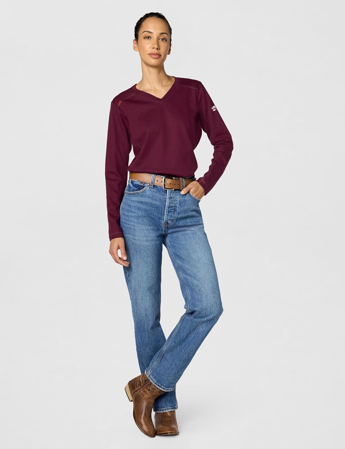 Ariat Womens Fr Ac Crew Top - Image 6