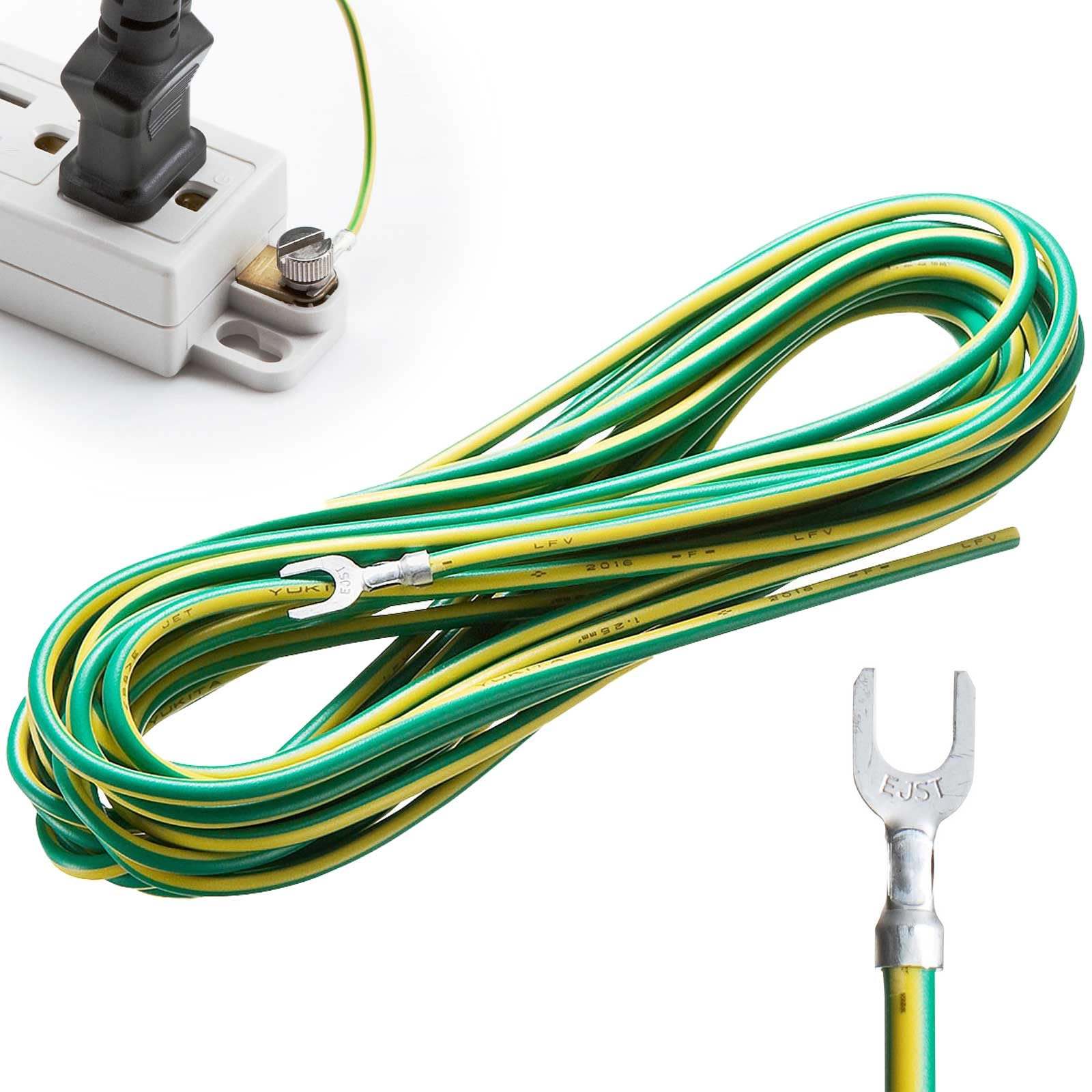 Amazon.co.jp: サンワサプライ アウトレット アース線 アースケーブル