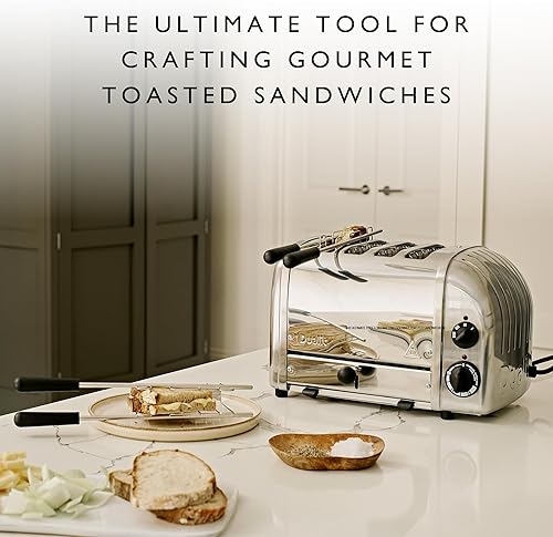 Miniatura 5 de Dualit Jaula de sándwich clásica para tostadoras clásicas Dualit 1 jaula de sándwich para hacer sándwiches tostados en tu tostadora Dualit Jaula
