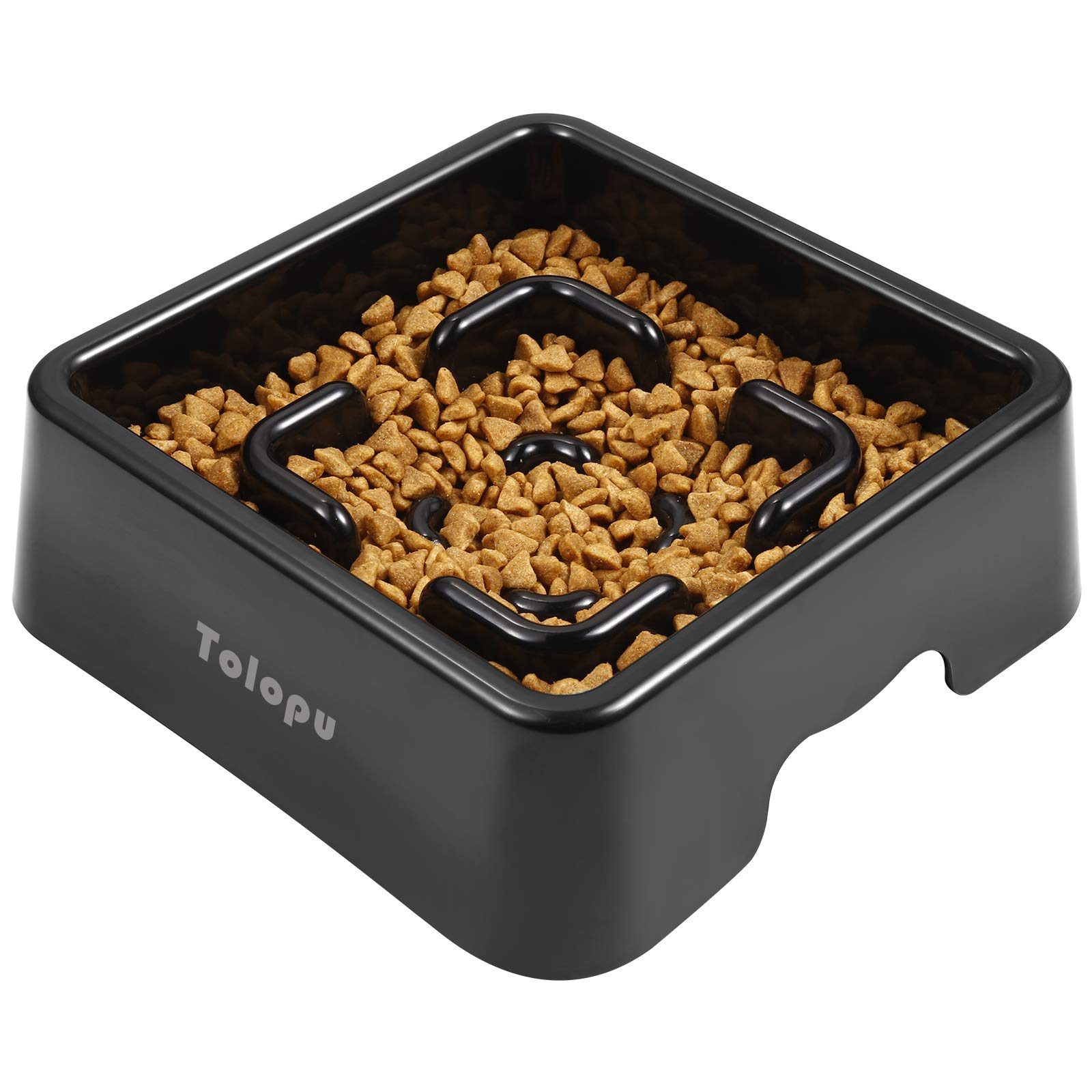 Tolopu Medium Slow Feeder Dog Bowls Stop Bloat Bowl Anti-Choking &Anti-Gulping & Fun Feeding Bowl