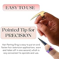 Vista 7 de Herramienta de Separación Rápida para Trenzas con Dedos - Herramientas de Trenzado de Puntada de Acero Inoxidable para Rastas Duraderas, Pelucas e