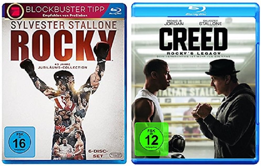 Rocky Bluray Box The Complete Saga + Creed Rocky's Legacy Bluray