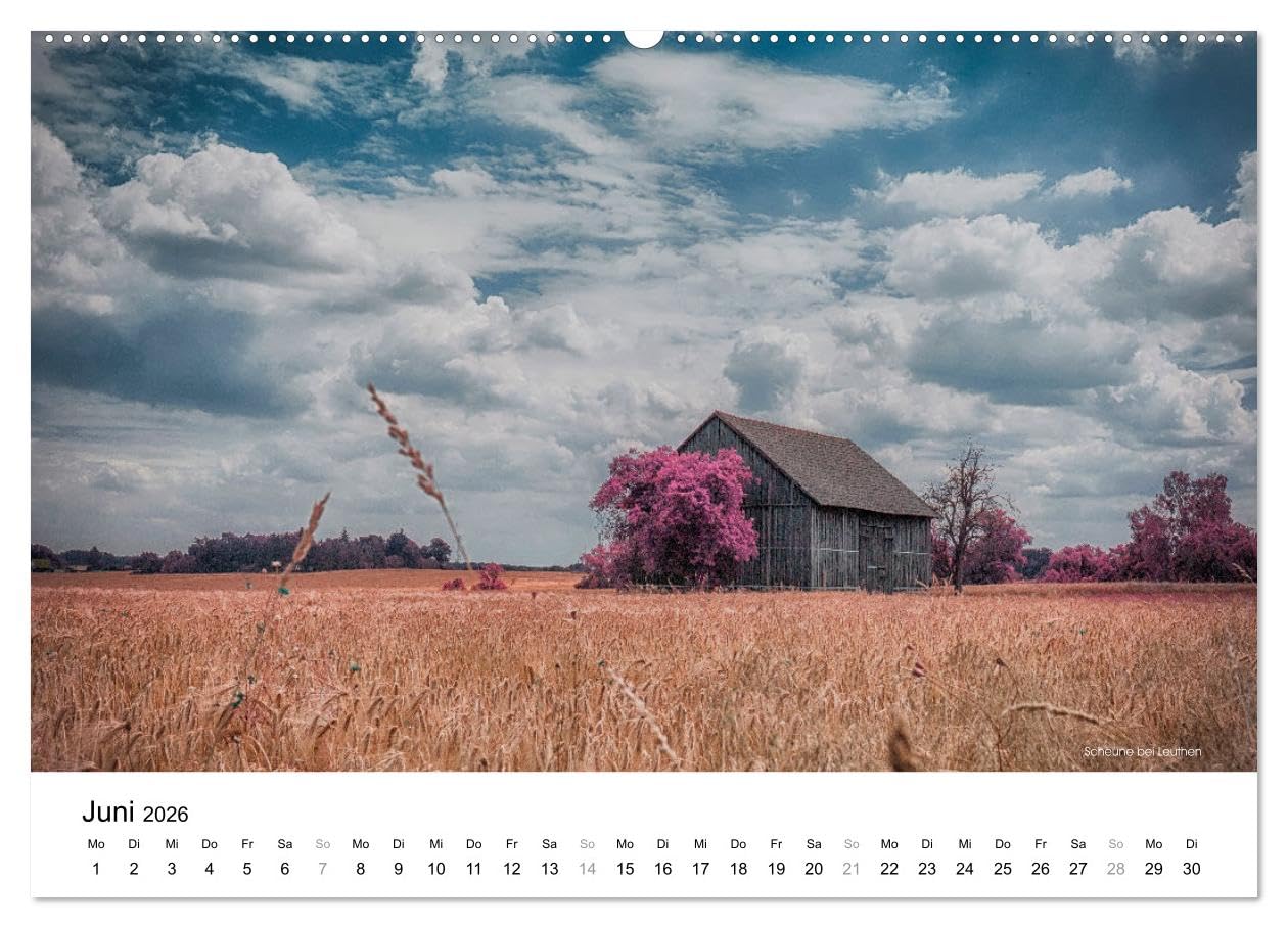 Die Lausitz durch den Infrarotfilter (Wandkalender 2026 DIN A2 quer), CALVENDO Monatskalender: Die Lausitzer Landmarken im Stil eines Infrarotfilm (CALVENDO Natur)