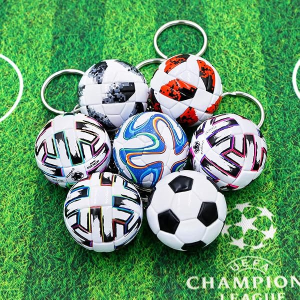 La'eebワールドカップ 2022 マスコット キーホルダ フェイクレザー サッカー カタールW杯ファン記念人形 子供向けギフト ワールドカップお土産、可愛いプレゼント ファンへ (ボール直径3.8cm) - 3