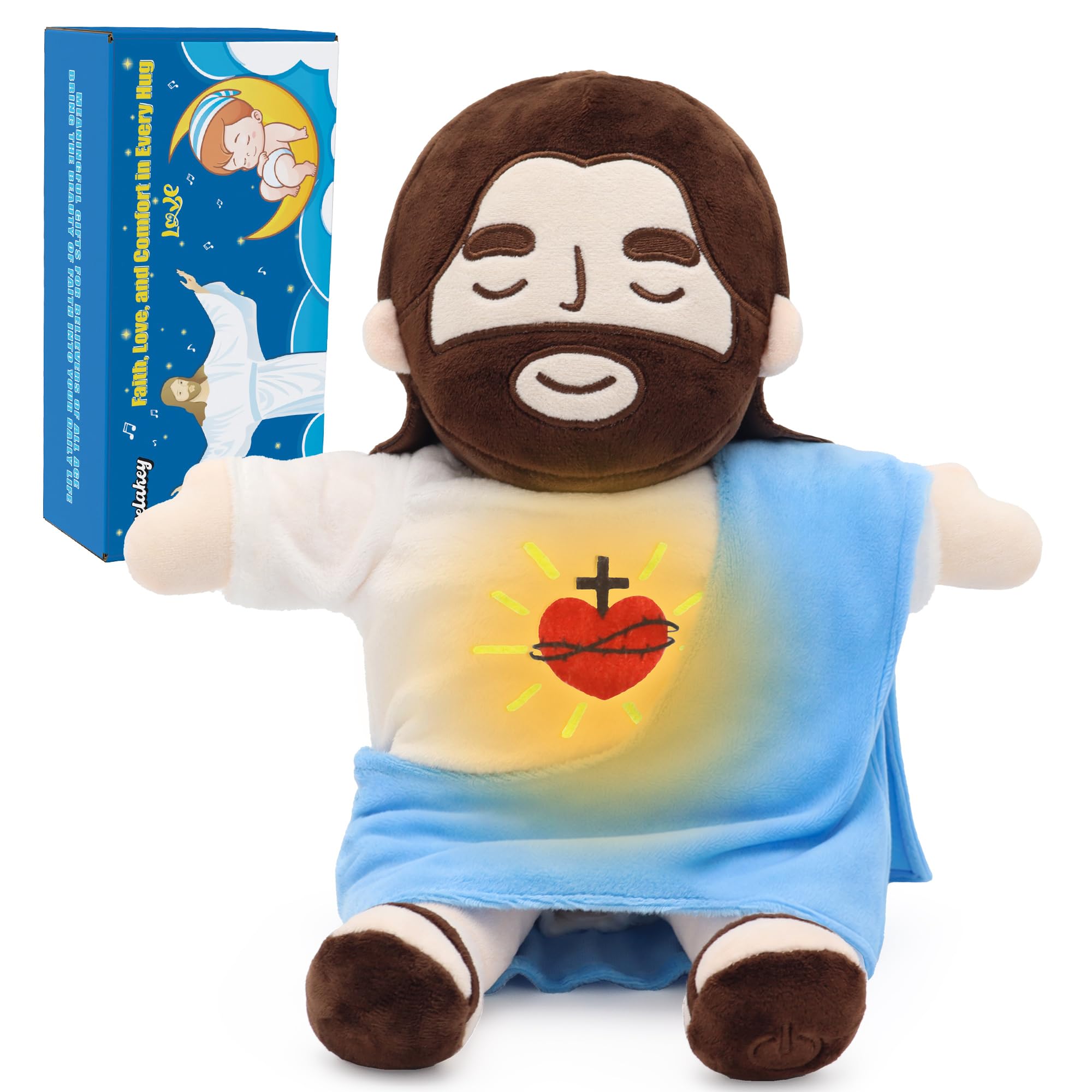 Amazon.com: Yelakey Jesus Plush that Breathes, Jesus Stuffed Doll
