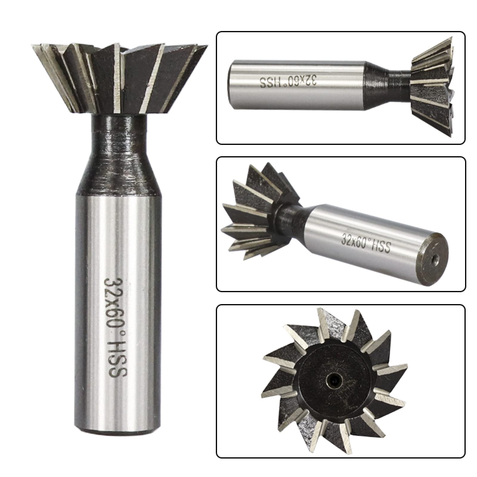 HSS End Mills Utensile Per Scanalatura Per Taglierina In Metallo Per Frese CNC In Acciaio Ad Alta Velocità,50x55 Gradi