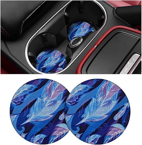 AUCELI Paquete de 2 posavasos para automóvil, portavasos universales para vehículos, 2.75 pulgadas, antideslizantes, a prueba de golpes, almohadilla
