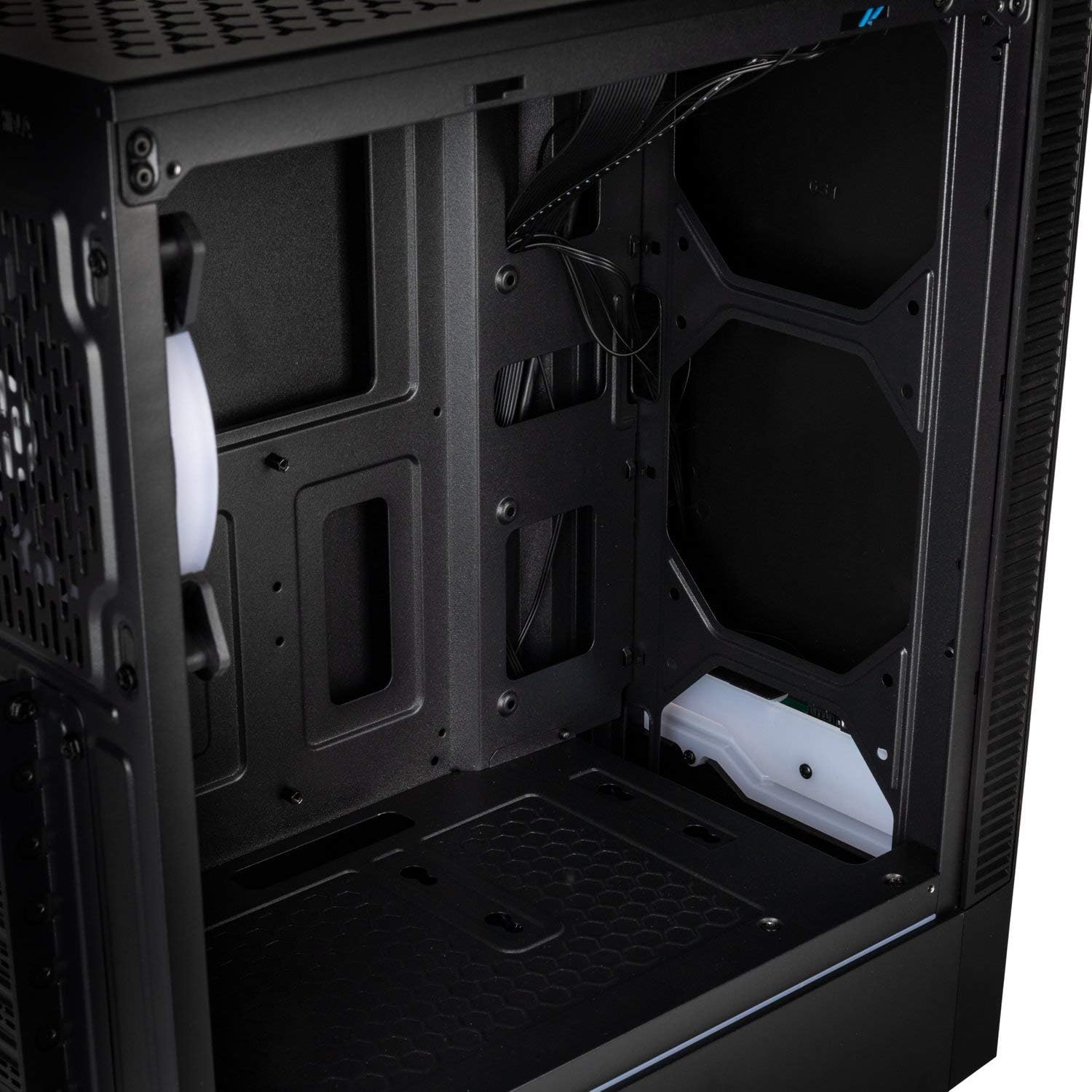 Kolink INSPIRE K9 Midi-Tower Gaming Case, close-up of the rear RGB fan