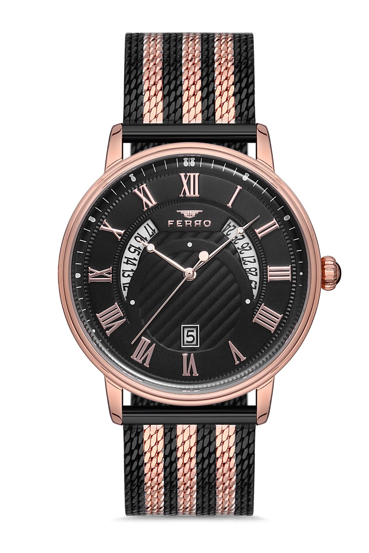 Ferro Analog Black Dial Mens Watch-F11050C-1117-R2 (B0B4NT8X7F) Amazon Price History, Amazon Price Tracker