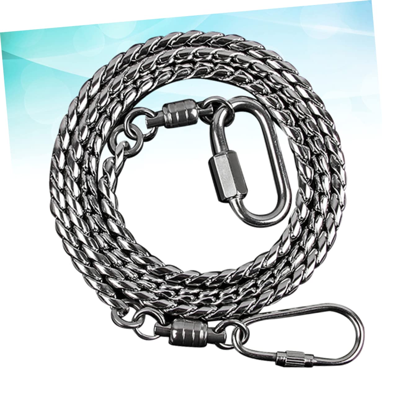 YARNOW 2 Piezas Tobillera de pie de pájaro Bobina Correa de pie de Loro corrente aço inoxidável Decorate decoración de pájaros Cadena de pie de Acero para pájaros Tobillera de pie de Loro