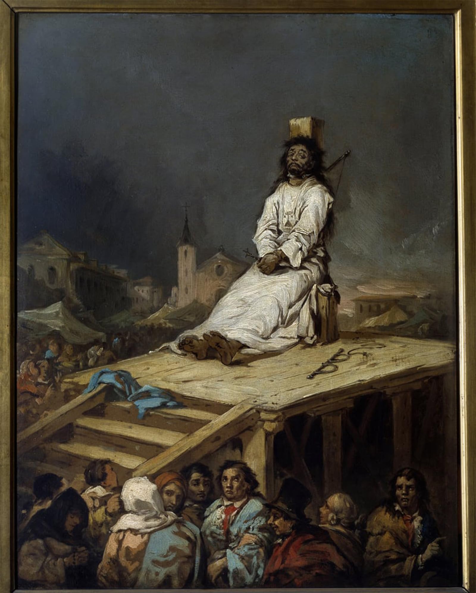 POSTERIIk Famous Animal Posters Vintage Picture Inquisition the Withers Painting by Eugenio Lucas Velázquez Modern Wall Decor for Home Decor 60x90cm