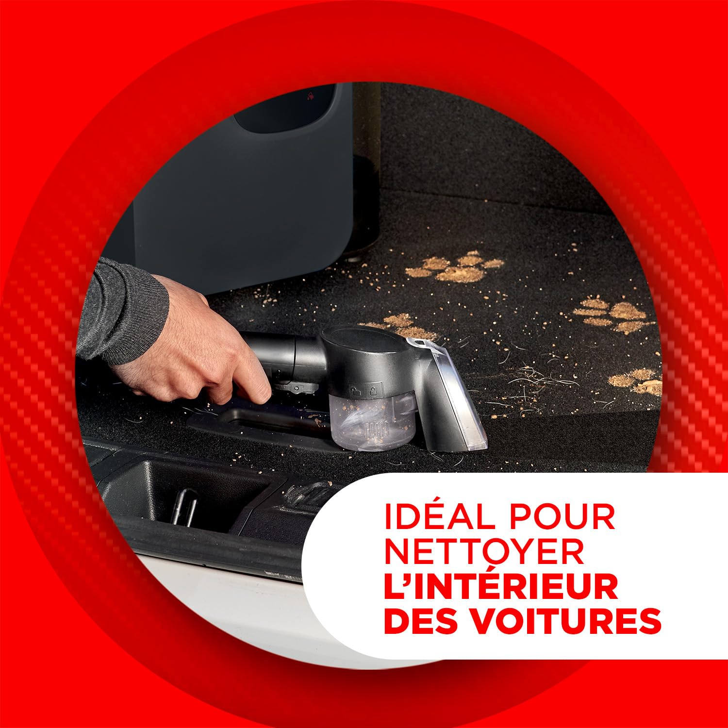 Polti StainOver Pet SC50, Shampouineusevapeur 4 en 1 Pour éliminer Les Taches, Détacheur avec Fonction Vapeur, Idéal Pour les Propriétaires d'Animaux, 10 Accessoires Inclus, Gris Foncé