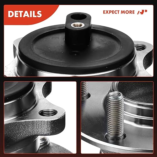 Miniatura 8 de A-Premium 2 rodamientos de rueda trasera y conjunto de cubo con 5 lengüetas compatibles con Mazda 6 2009 2010 2011 2012 2013